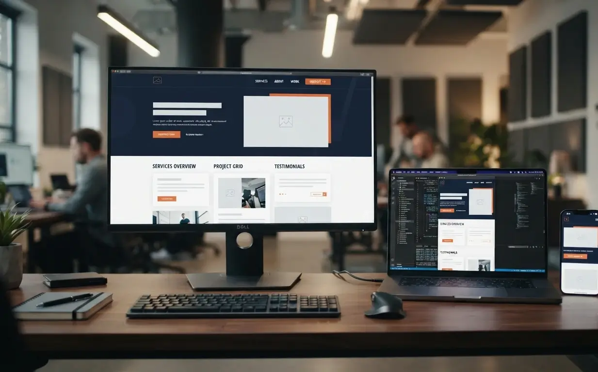 Professional business website development and digital platform